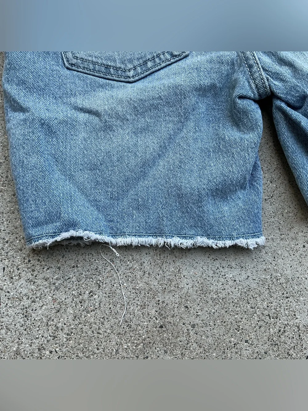 Old Navy Light Wash Denim Cutoff Bermuda Kids Shorts